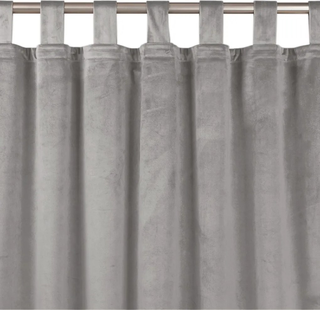 Nowoczesna zasłona Vila w szarym kolorze