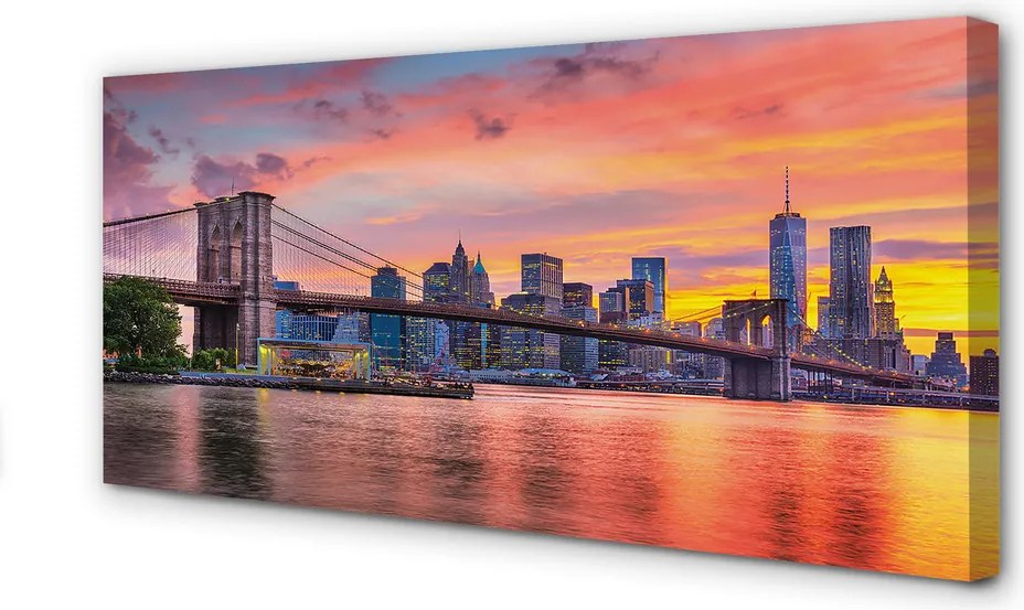 Obraz canvas na ścianę Poranny Widok na Most