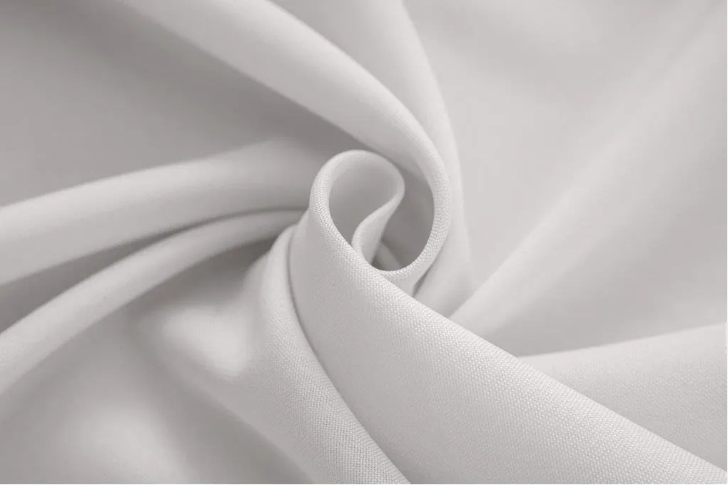 Zasłona OXFORD LIGHT 140x250 cm, biała Zawieszanie: Taśma z wiązaniami