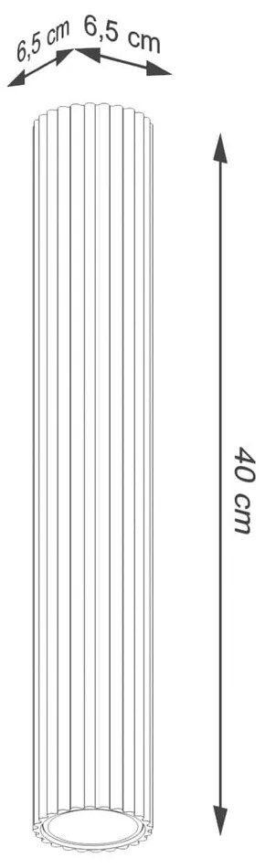 Kremowa lampa punktowa Gleam – Sollux