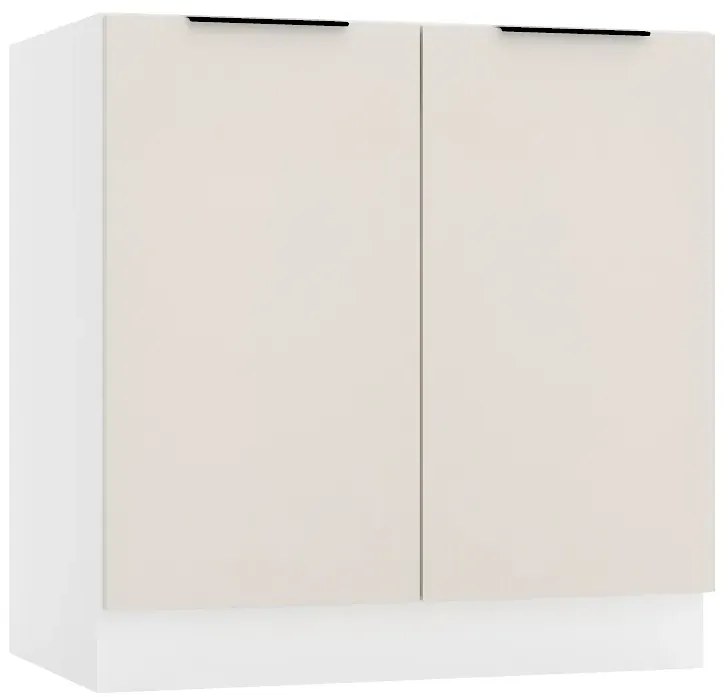 Szafka Kuchenna Pod Zlew 80 Cm Beż Piaskowy E1-G17