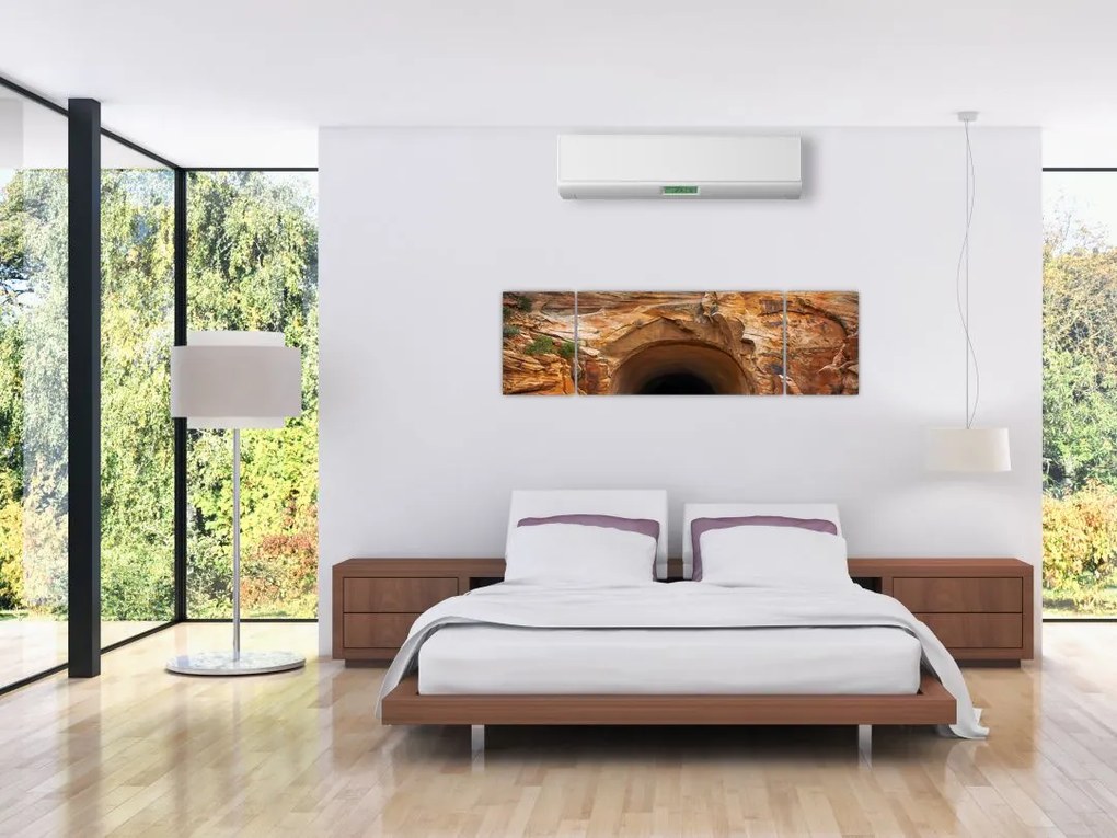 Obraz - tunel w skale (170x50 cm)