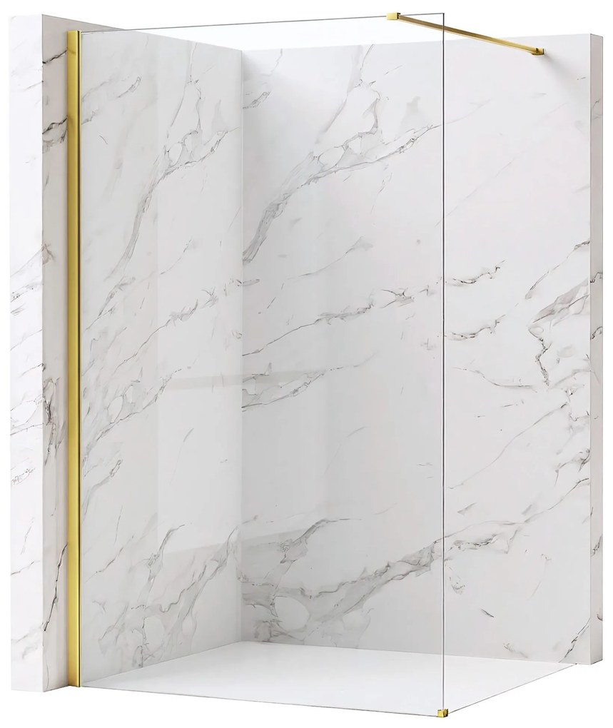 Kabina prysznicowa Walk-In Rea Flexi Transparent / Gold 90