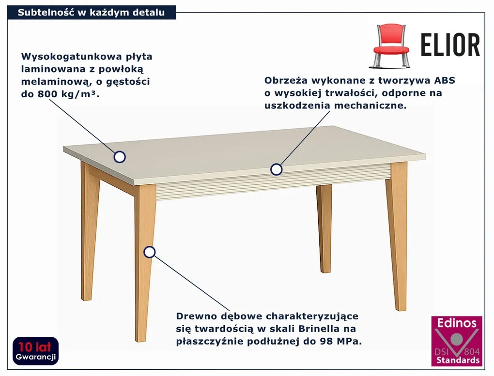Kaszmirowa skandynawska szafka nocna W1-L68