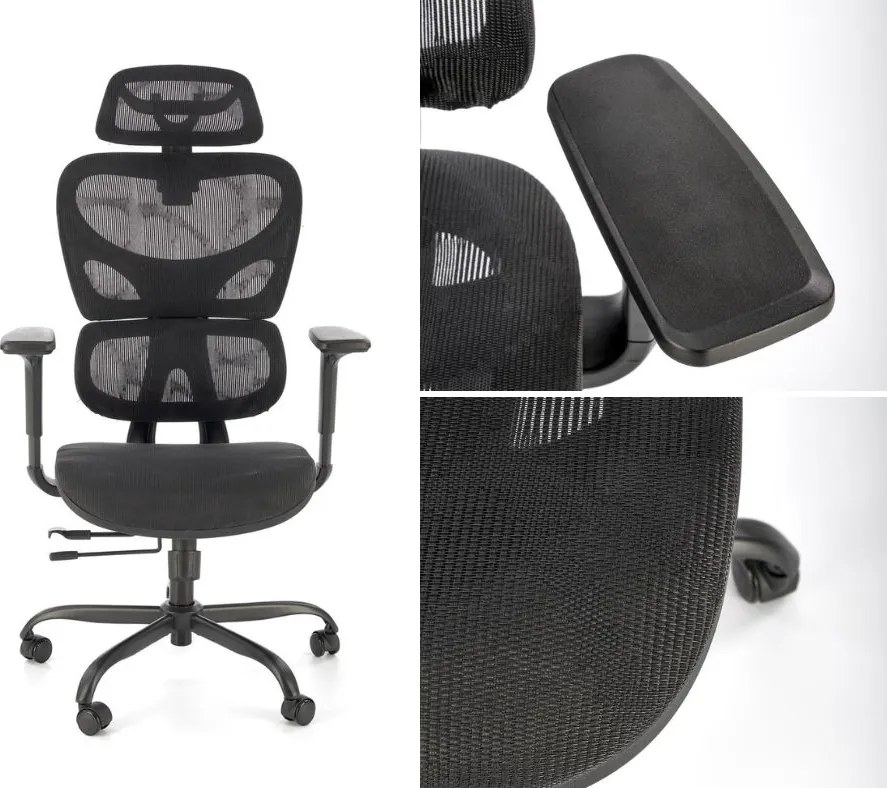 Ergonomiczny fotel do biura Gotard z regulacjami