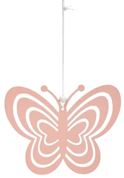 Wiszący metalowy motyl PASTEL BUTTERFLY - różne kolory Kolor: Pomarańczowy