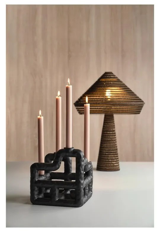 Czarna lampa stołowa (wysokość 54 cm) Alk – Villa Collection