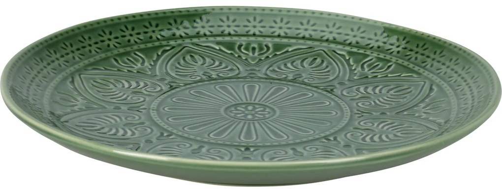 Ceramiczny talerz ze żłobionym wzorem, Ø 26,5 cm
