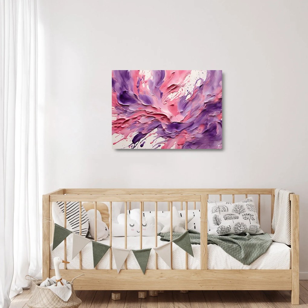 Obraz na szkle - Romantyczna abstrakcja (70x50 cm)