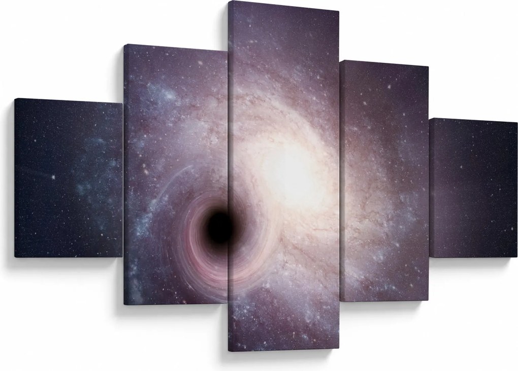 Obraz - Galaktyki spiralne (125x70 cm)
