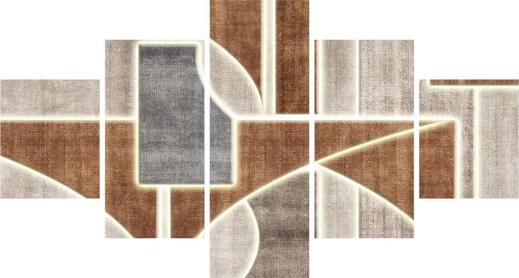Obraz - Kształty (125x70 cm)