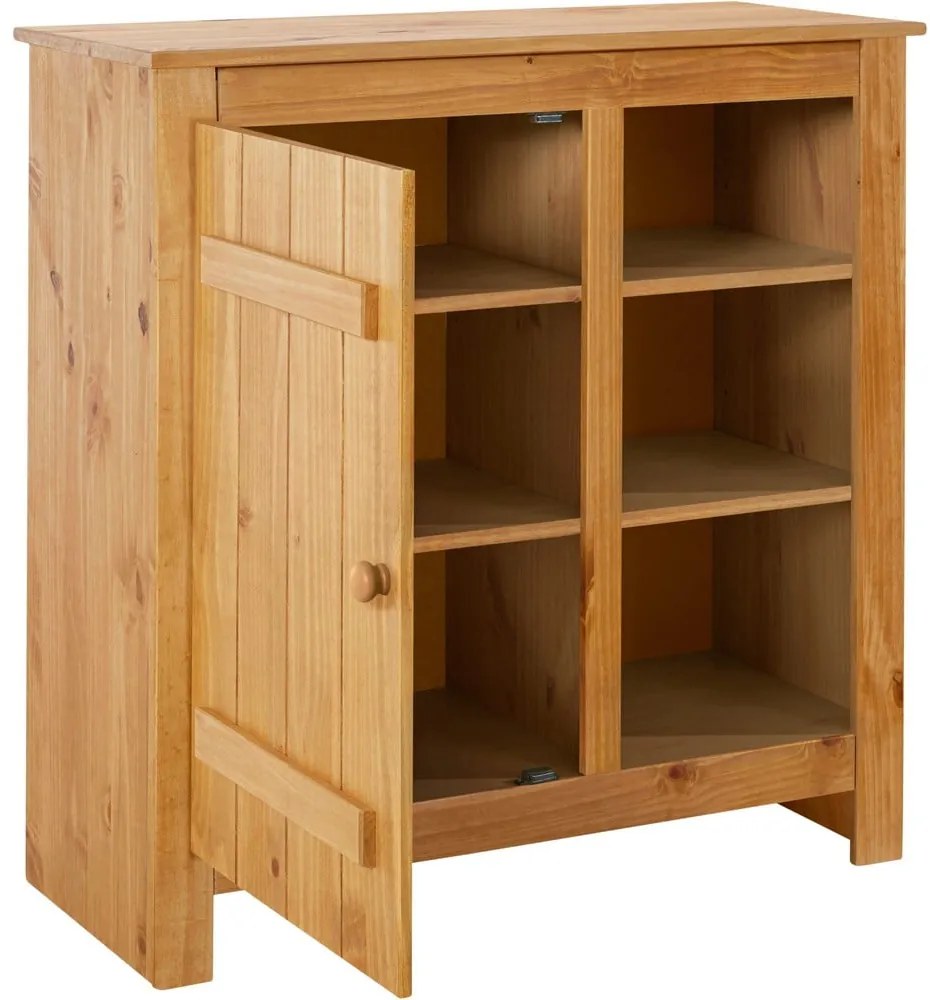 Szafka z litego drewna sosnowego w naturalnym kolorze 90x90 cm Bertram – Støraa