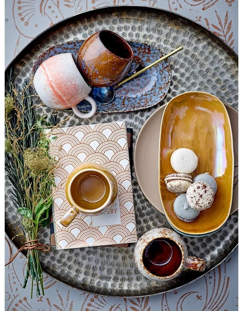 Brązowy/beżowy kubek ceramiczny 280 ml Paula – Bloomingville