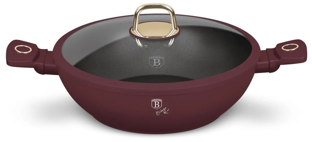 BerlingerHaus Wok z pokrywką Leonardo 30 cm