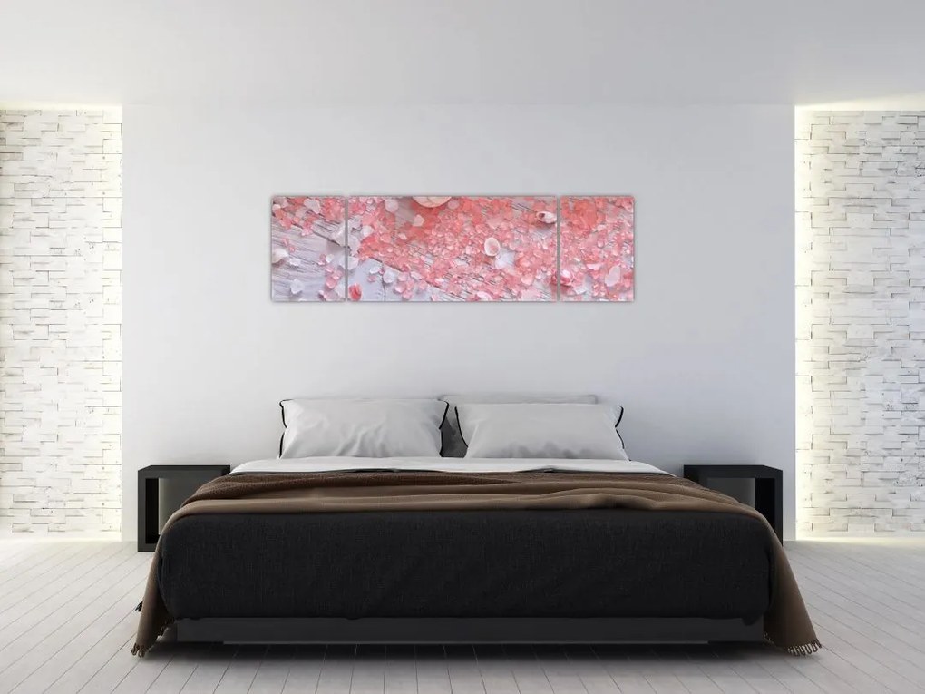 Obraz - Nadmorska atmosfera w różowych odcieniach (170x50 cm)