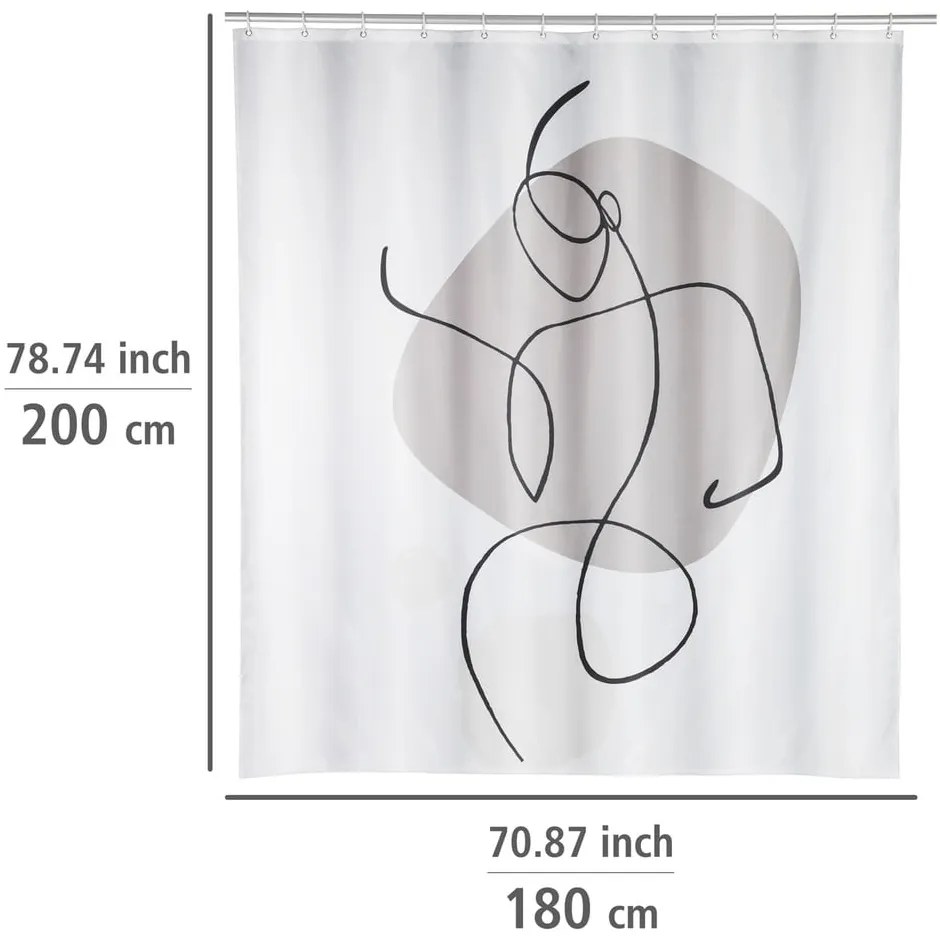 Zasłona prysznicowa 180x200 cm Ladyline – Wenko