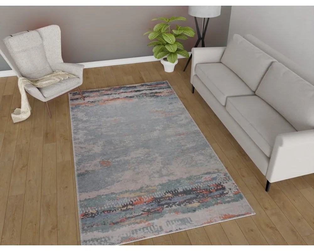 Szary chodnik odpowiedni do prania 200x80 cm – Vitaus