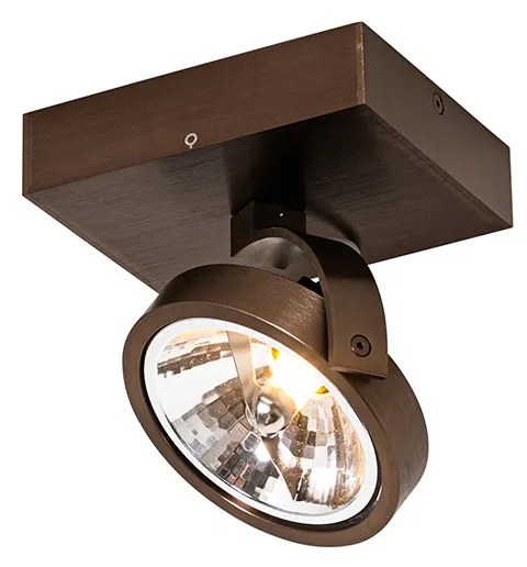 Designerski reflektor obrotowy i pochylany ciemny brąz - Go