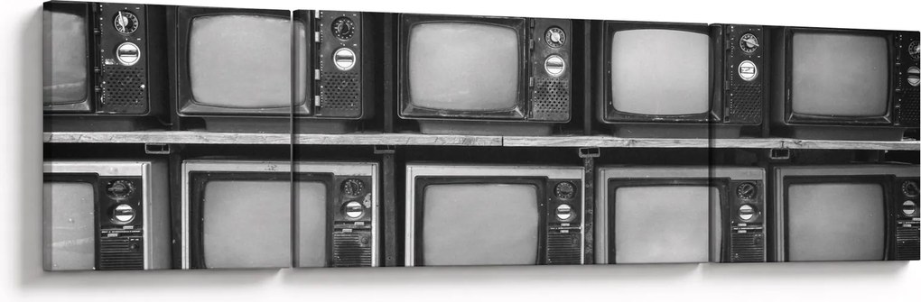 Obraz - Retro TV (170x50 cm)