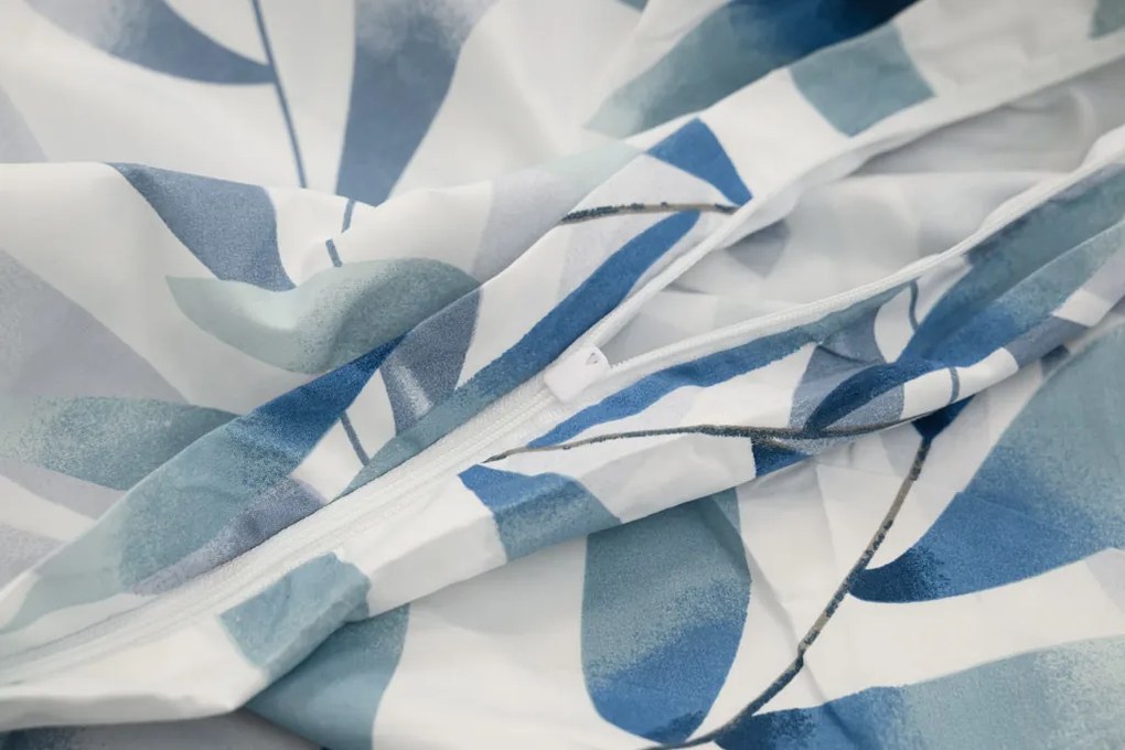 PrzytulneMieszkanie.pl PrzytulneMieszkanie.pl Pościel z mikrofibry KOVENDI niebiesko-biała Rozmiar pościeli: 2 szt 70 x 90 cm | 200 x 220 cm