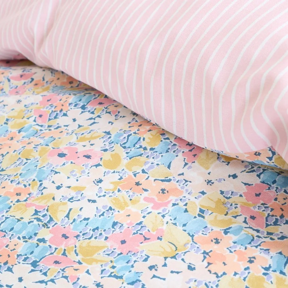 Różowa pościel jednoosobowa 135x200 cm Darcy Floral – Catherine Lansfield