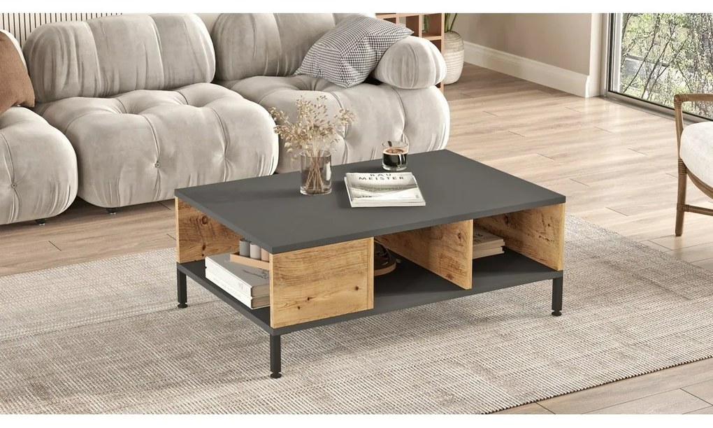 Stolik konferencyjny Role Anthracite and AtlanticPine