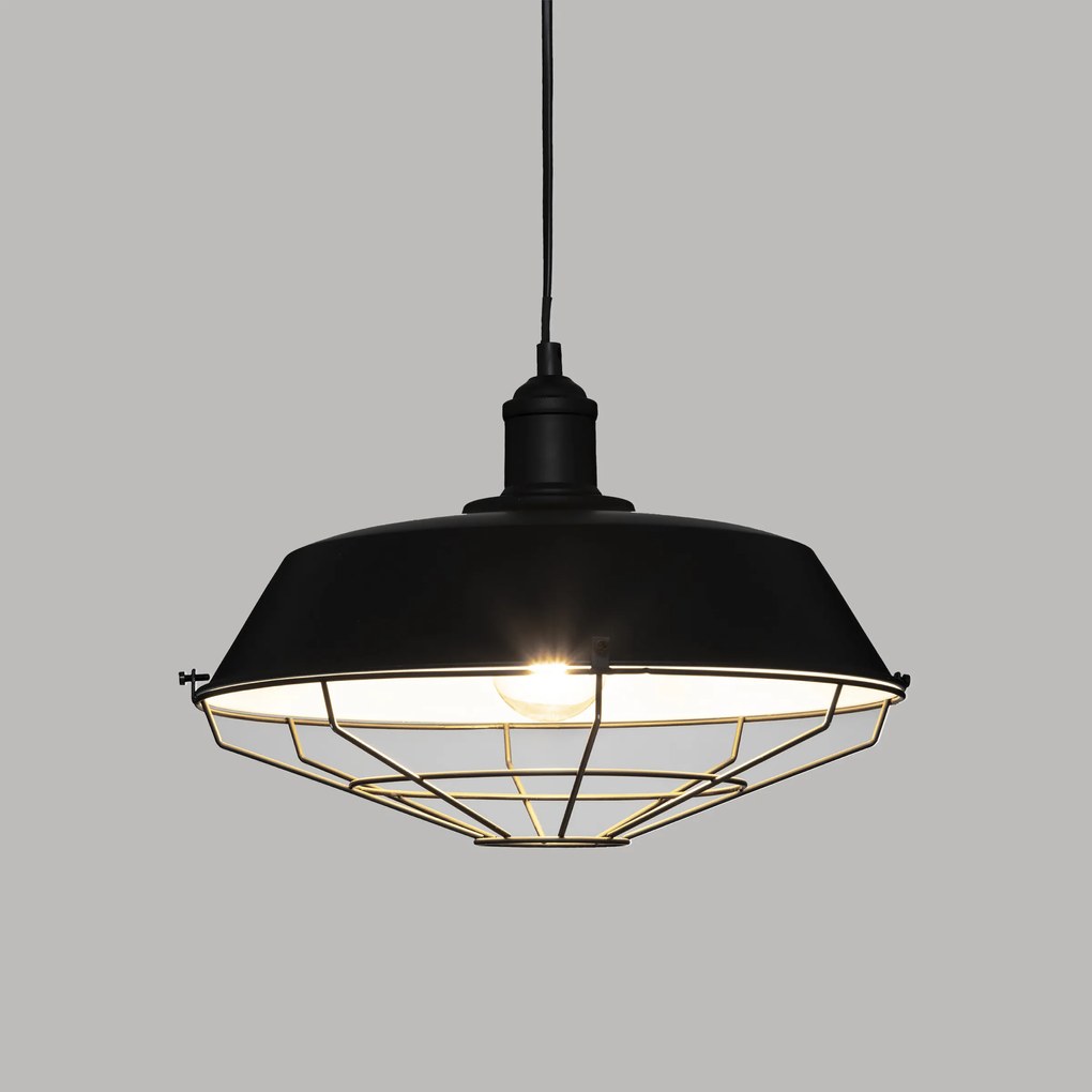 Lampa industrialna NATHAN, wisząca, Ø 35 cm