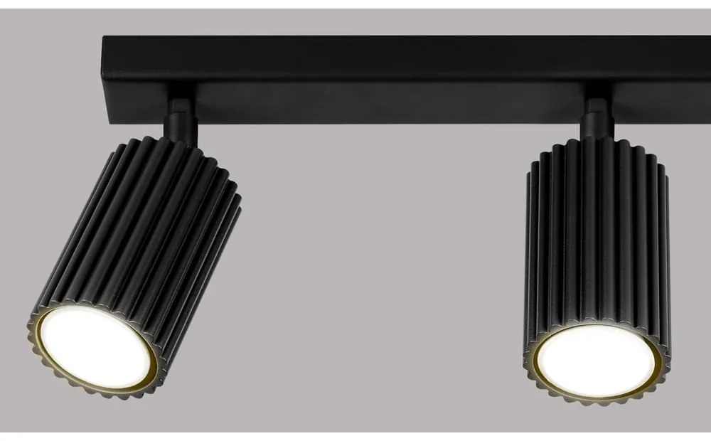 Czarna lampa punktowa 6,5x45 cm Gleam – Sollux