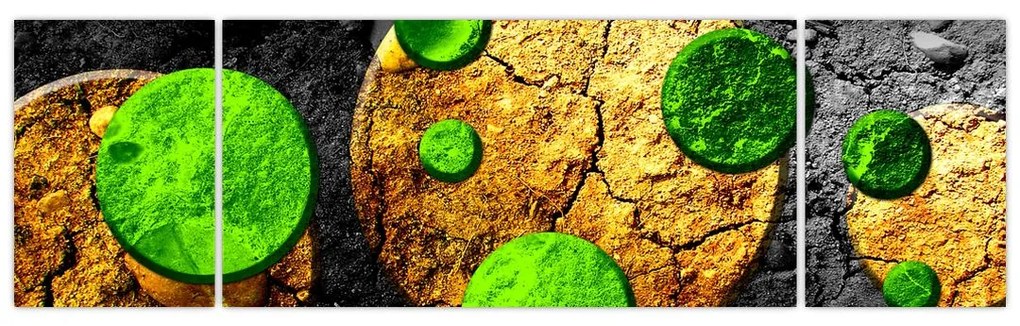 Obraz abstrakcji - Kule (170x50 cm)