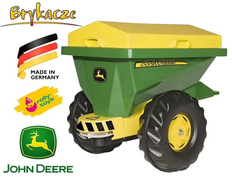 Rolly toys przyczepa / siewnik piaskarka 2 w 1 john deere