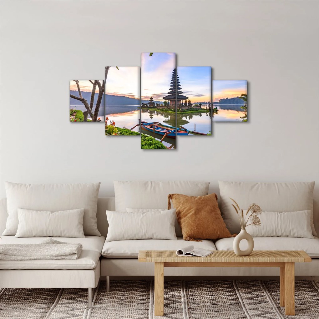 Obraz - Świątynia Pura Bratan (125x70 cm)