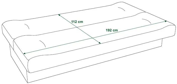 Brązowa tapicerowana wersalka do spania F8-N98