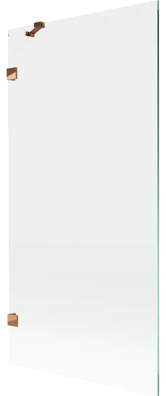 Mexen Lunar parawan nawannowy 1-skrzydłowy 90 x 150 cm, transparent, różowe złoto - 897-090-000-60-00