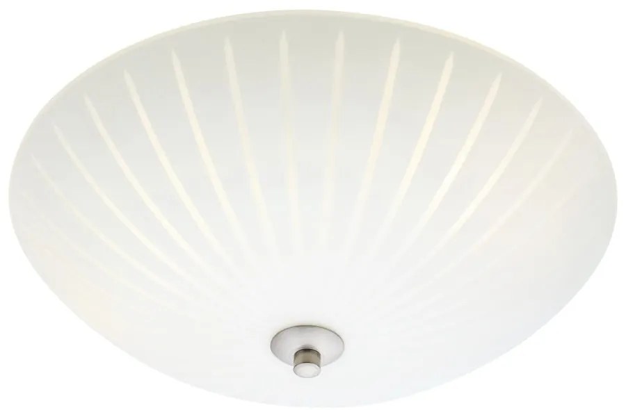 Biała lampa sufitowa ze szklanym kloszem ø 35 cm Cut – Markslöjd