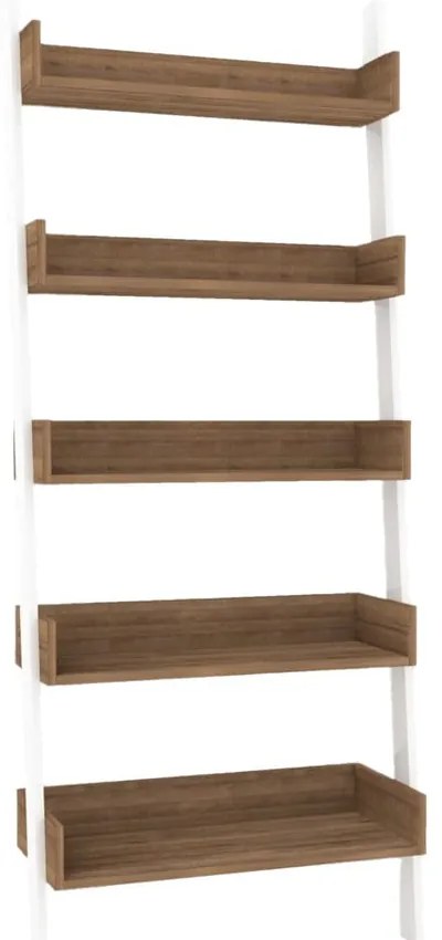 Biały regał w dekorze dębu 80x195 cm Only – Kalune Design