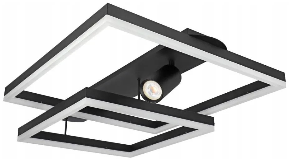 Lampa sufitowa LED/38W/230V + 1xGU10/30W czarna