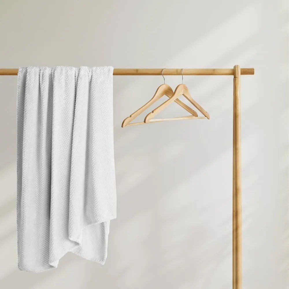 Biały koc z mikrowłókna DecoKing Henry, 220x240 cm