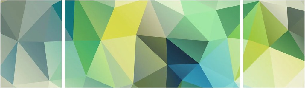 Obraz abstrakcji geometrycznej (170x50 cm)