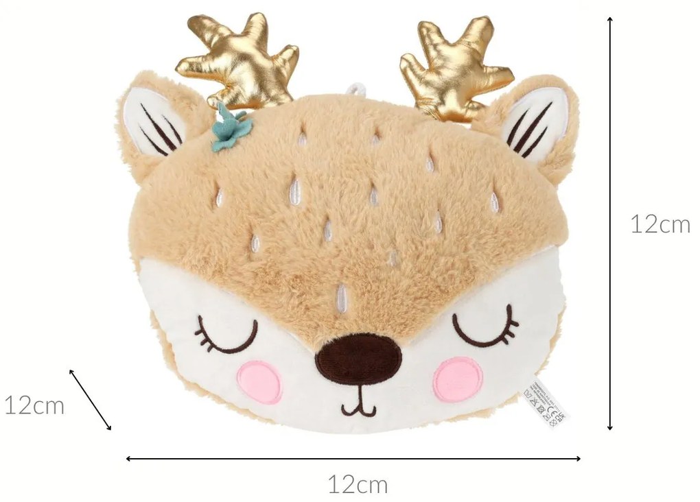 Poduszka przytulanka Reniferek, 28 x 25 x 10 cm