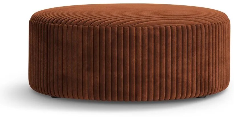 Ceglasty sztruksowy puf Dia – Micadoni