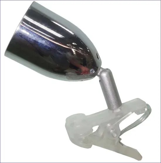 Chromowana lampka na biurko LED K317-Basani