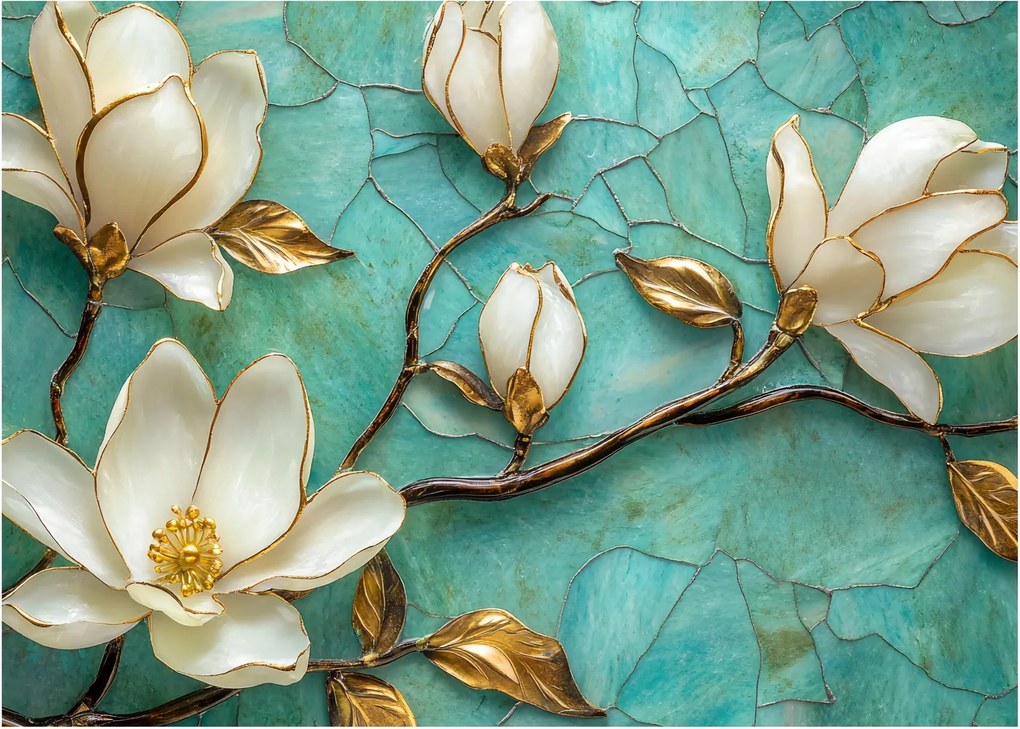 Obraz - 3D magnolie (70x50 cm)