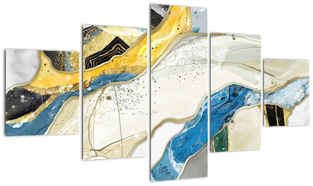 Obraz - Kolorowy marmur (125x70 cm)