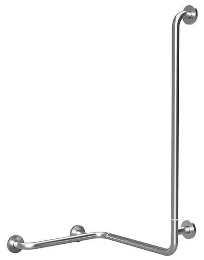 Poręcz prysznicowa 66x118 cm ze stali nierdzewnej, srebrna