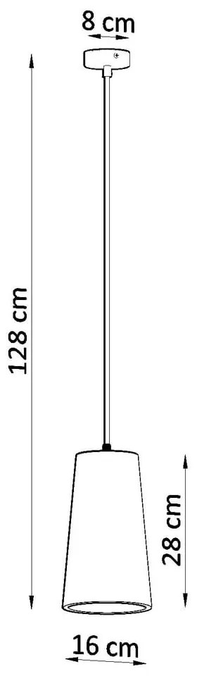 Biała ceramiczna lampa wisząca Sollux Armica