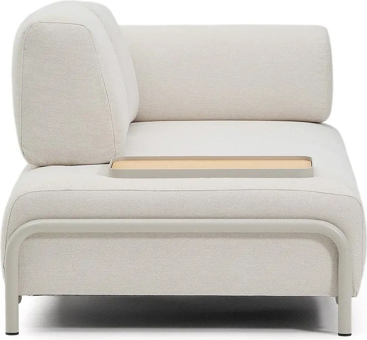 Beżowa sofa modułowa z tkaniny szenilowej 200 cm Compo – Kave Home