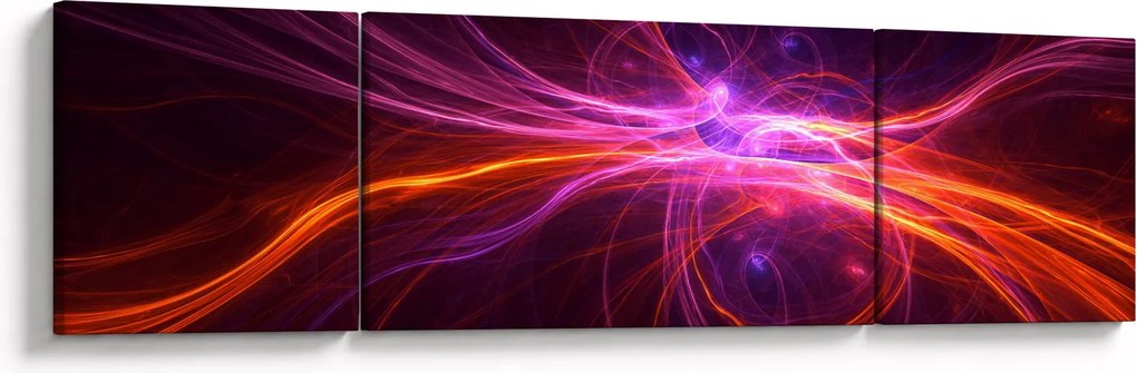Obraz nowoczesnej abstrakcji (170x50 cm)
