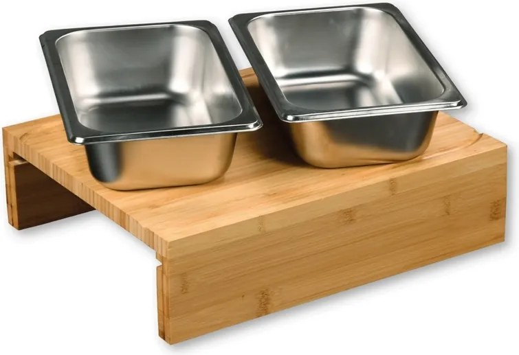 Kesper 58355 Deska do krojenia z tackami, stal nierdzewna, 35 x 29 x 9,5 cm