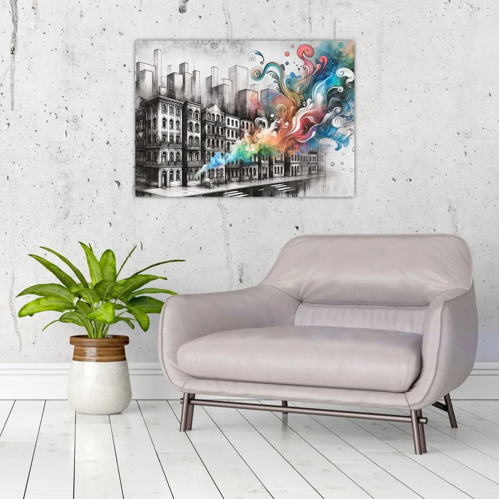 Obraz na szkle - Przemysłowe życie (70x50 cm)
