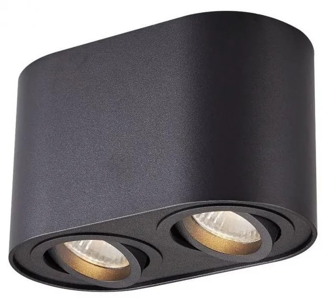 Zuma Line ACGU10-191-N - Oprawa punktowa RONDOO 2xGU10/50W/230V czarna